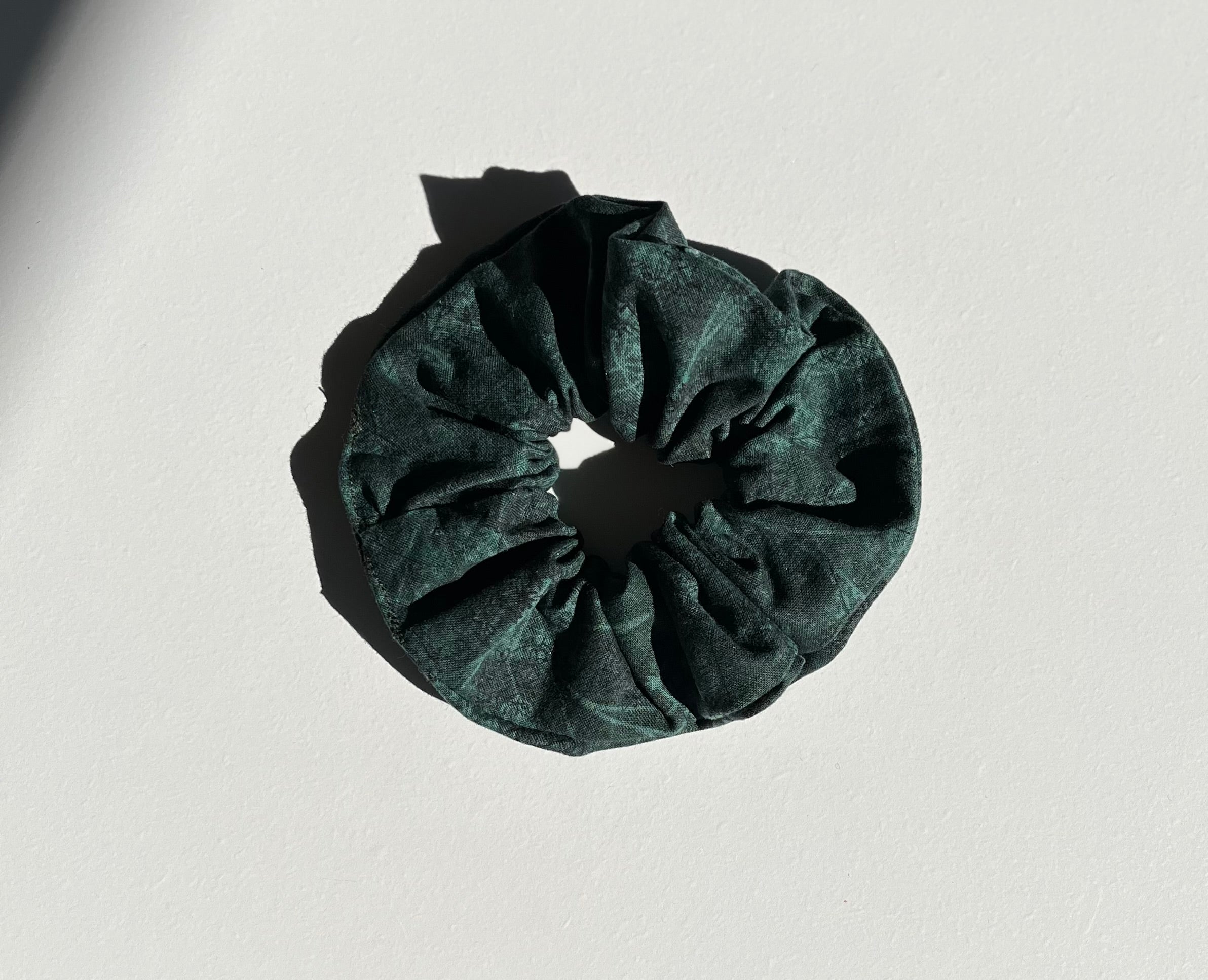 Dark Green Scrunchie