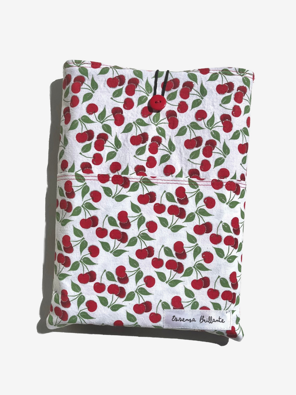White Cherry w Front Pocket Book Sleeve