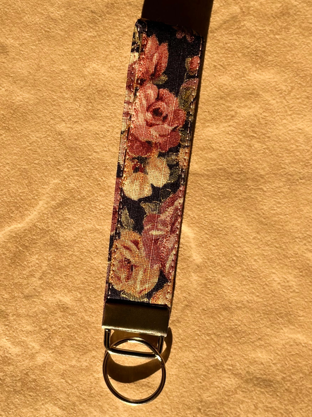 Floral Canvas Wristlet