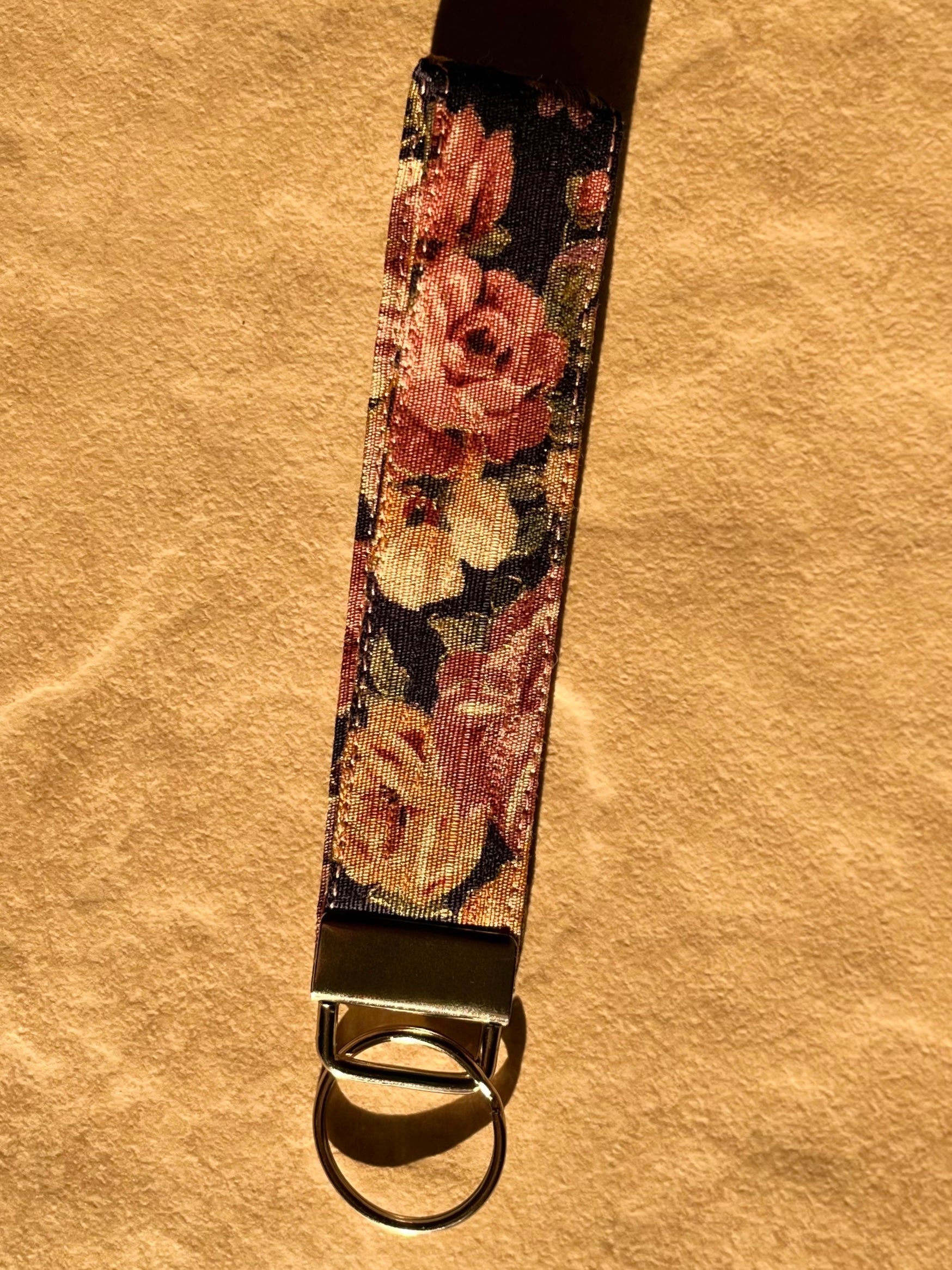 Floral Canvas Wristlet