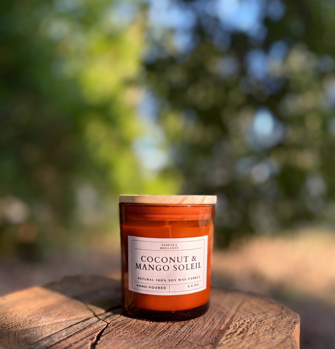 5.6 oz Soy Wax Candles Brown Glass (Pre-Order) Ships out December 10th