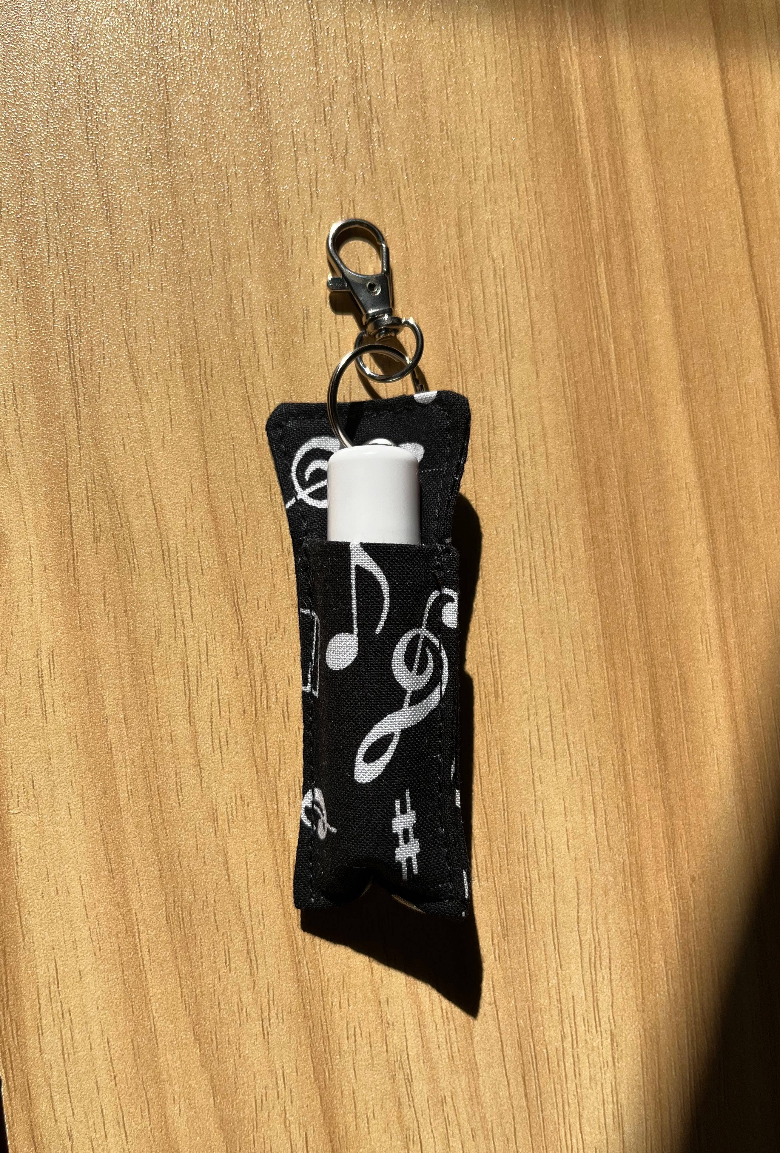 Music Notes Chapstick/Lipstick Carrier