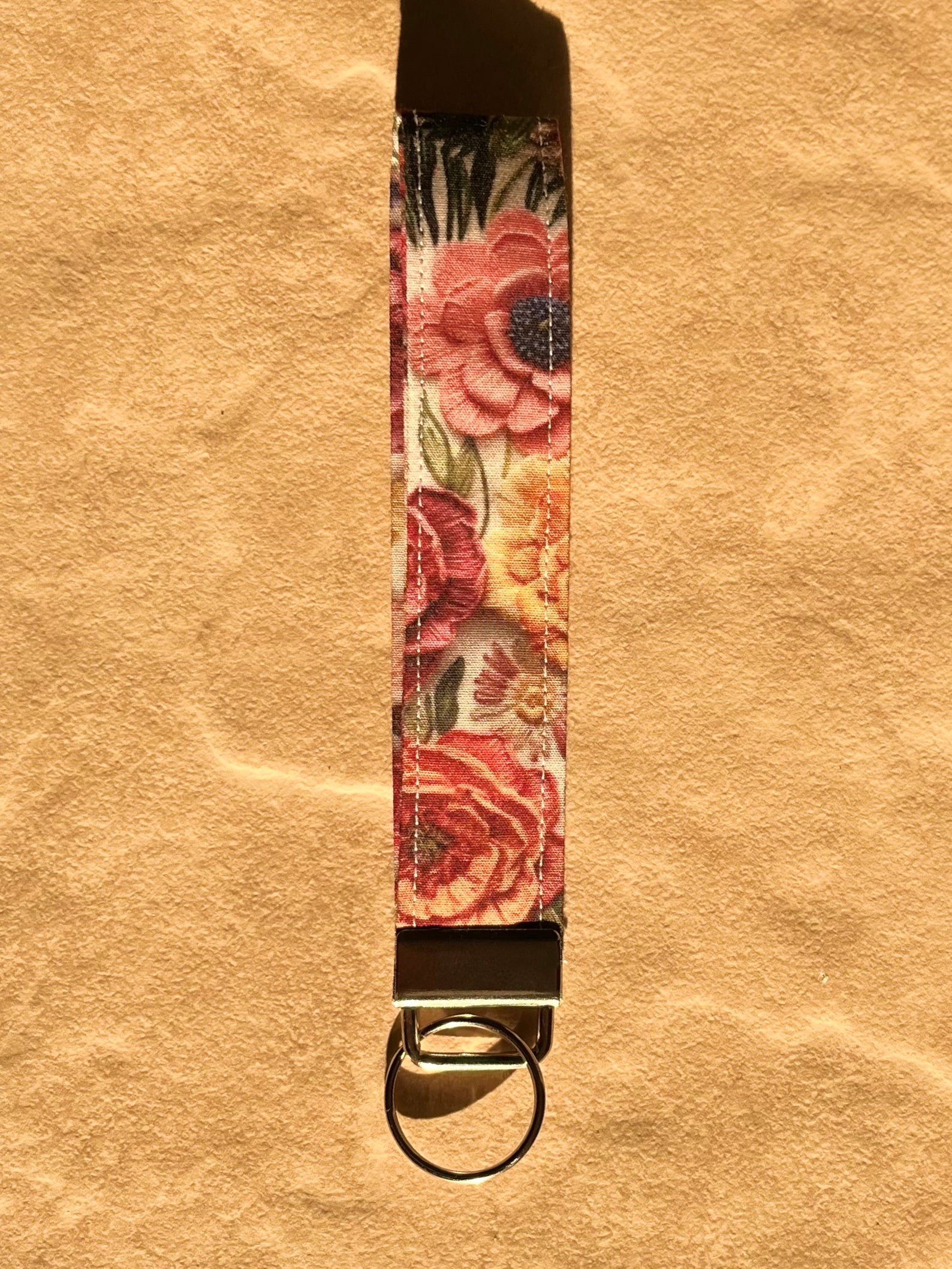 Pink 3D Bloom Wristlet