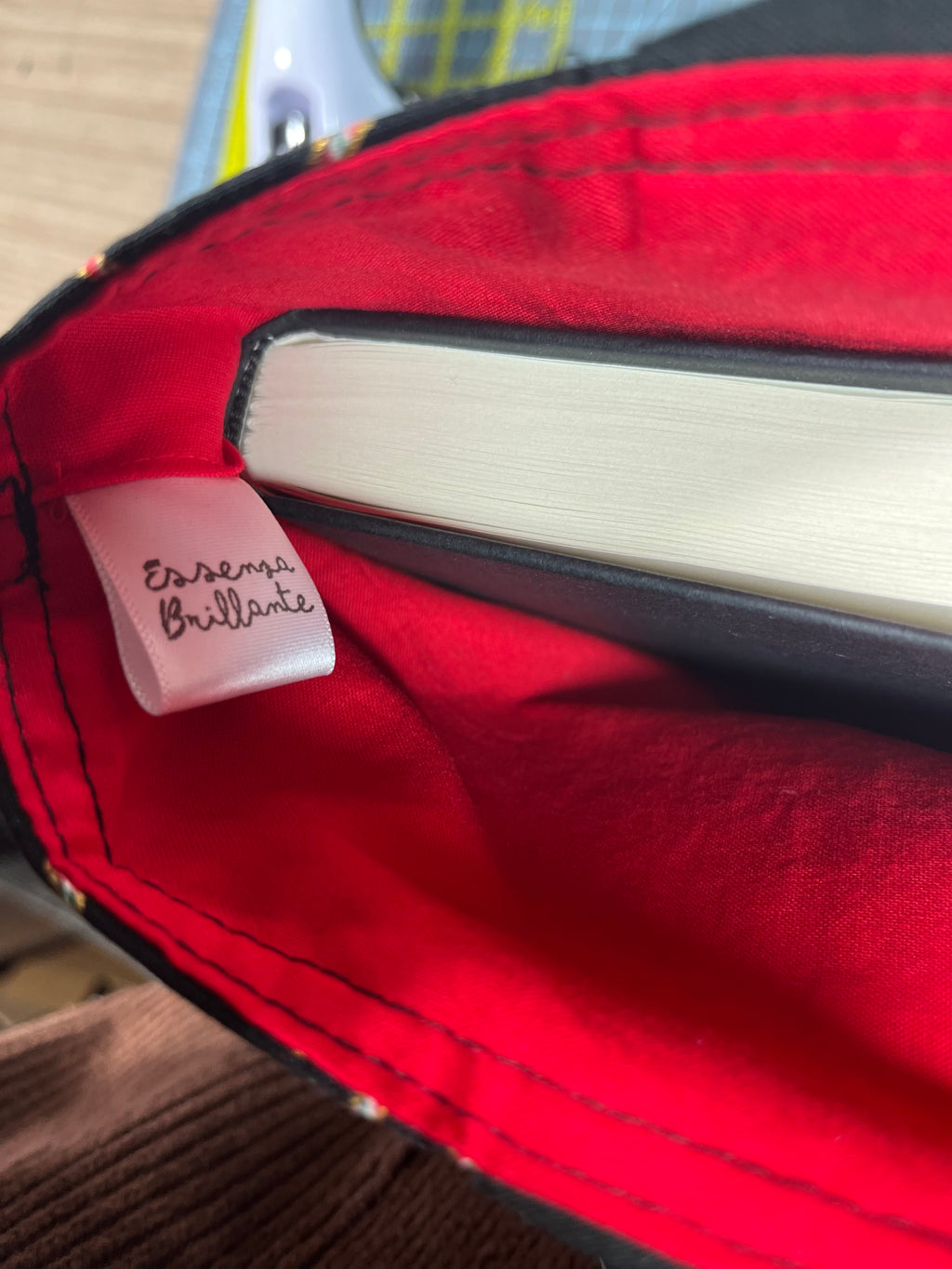 Christmas Print w Front Pocket Book Sleeve