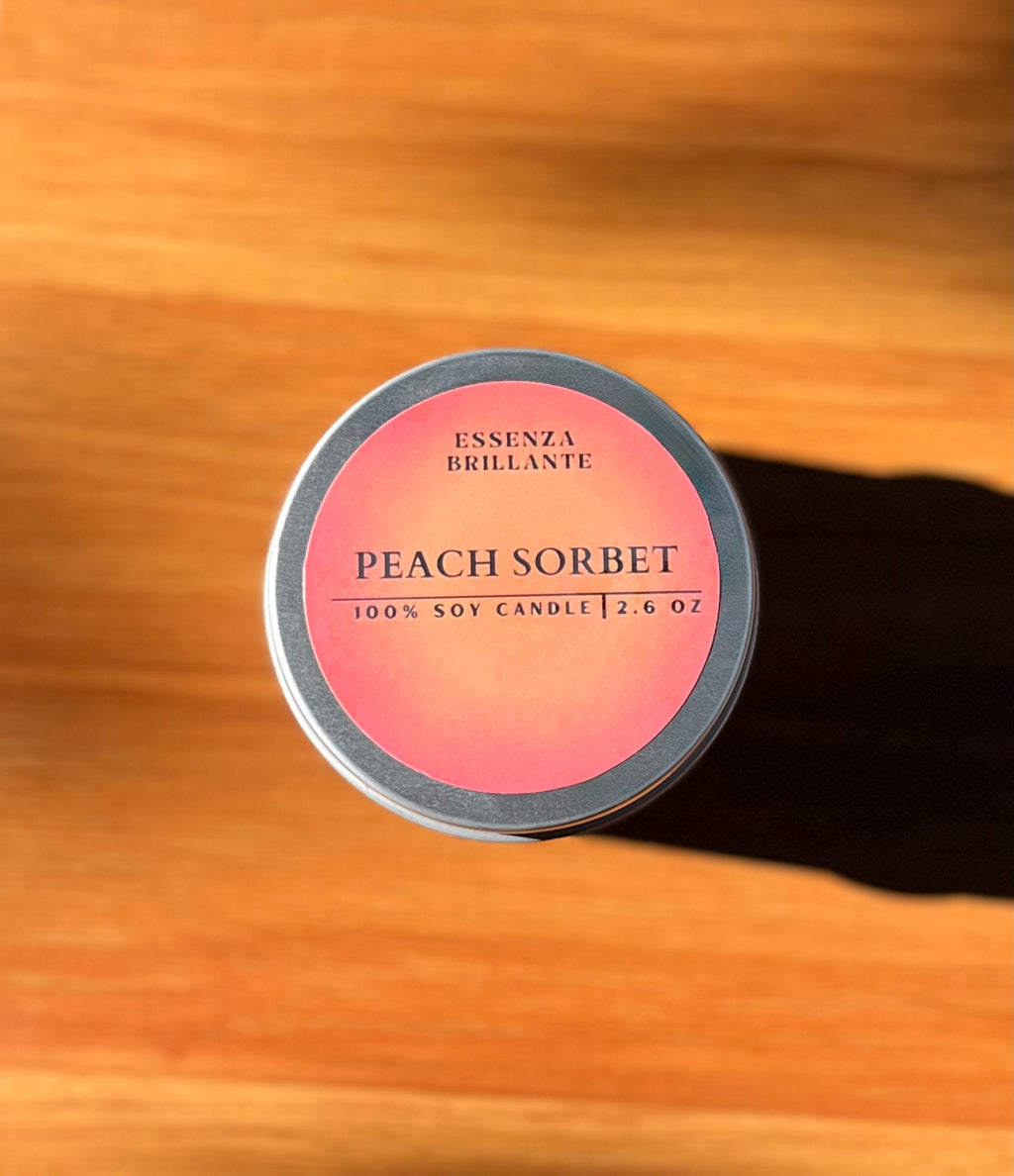 Peach Sorbet Soy Wax Candle