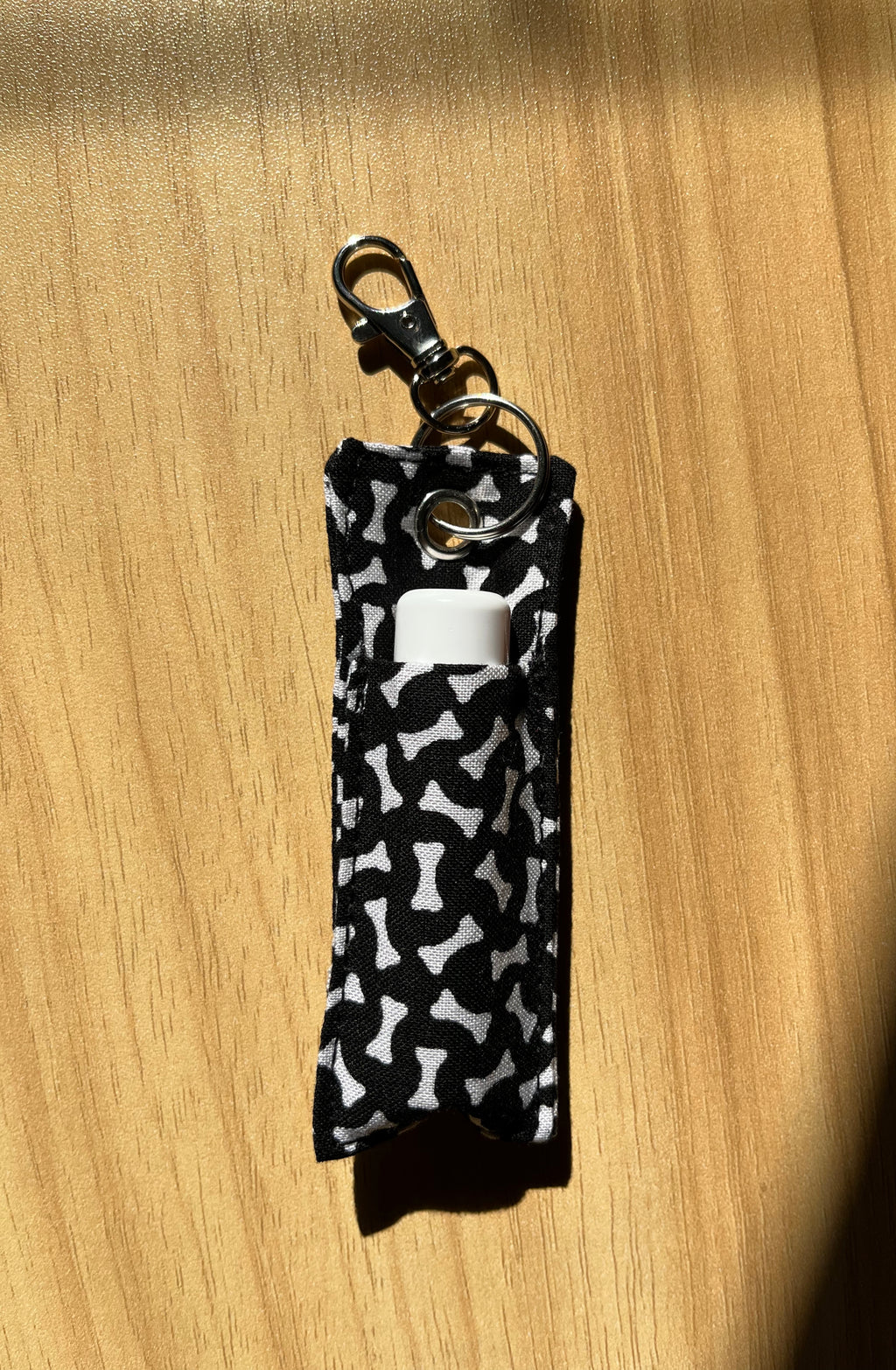 Dog Bone Print Chapstick/Lipstick Carrier