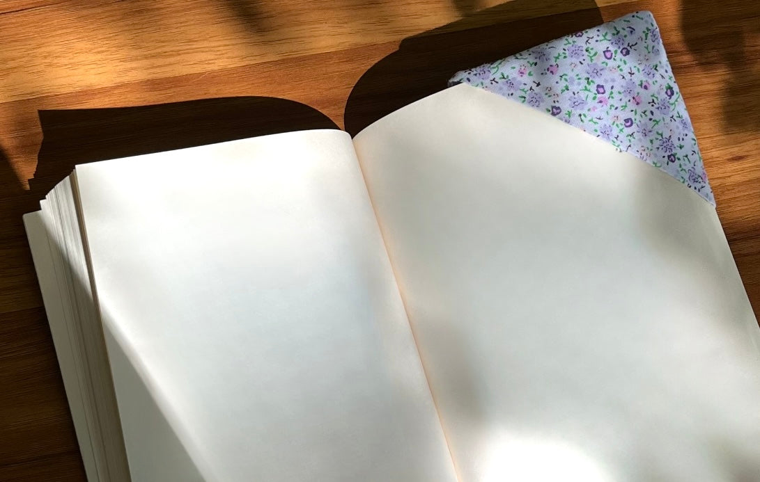 Shades of Purple Floral Corner Bookmark