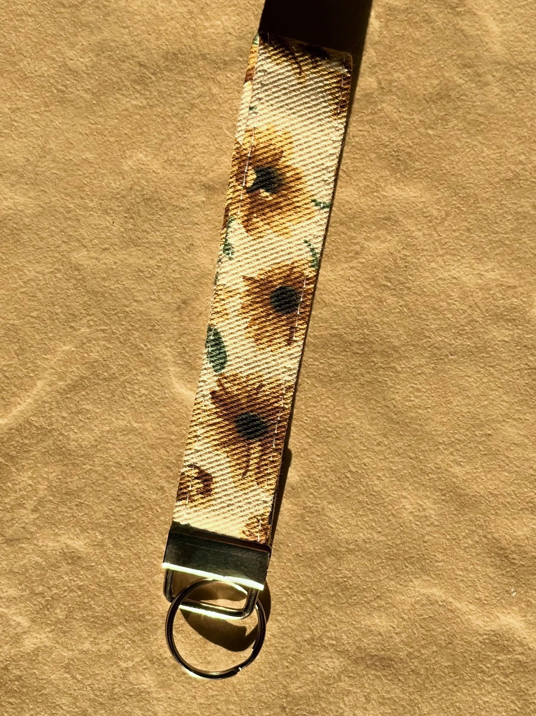 Canvas Sunflower Wristlet