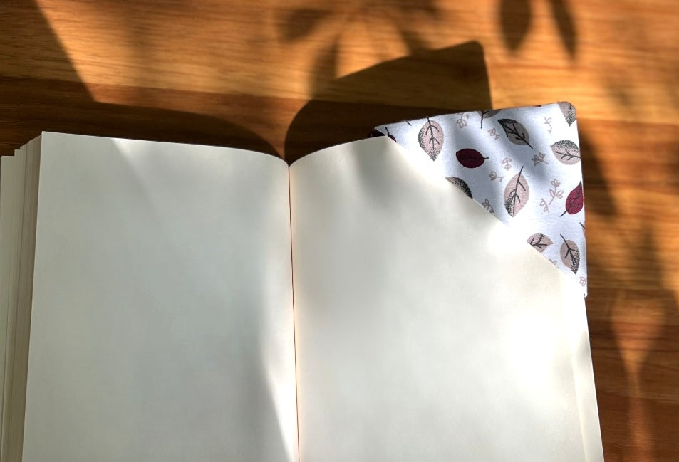 Fall Leaves Floral Corner Bookmark