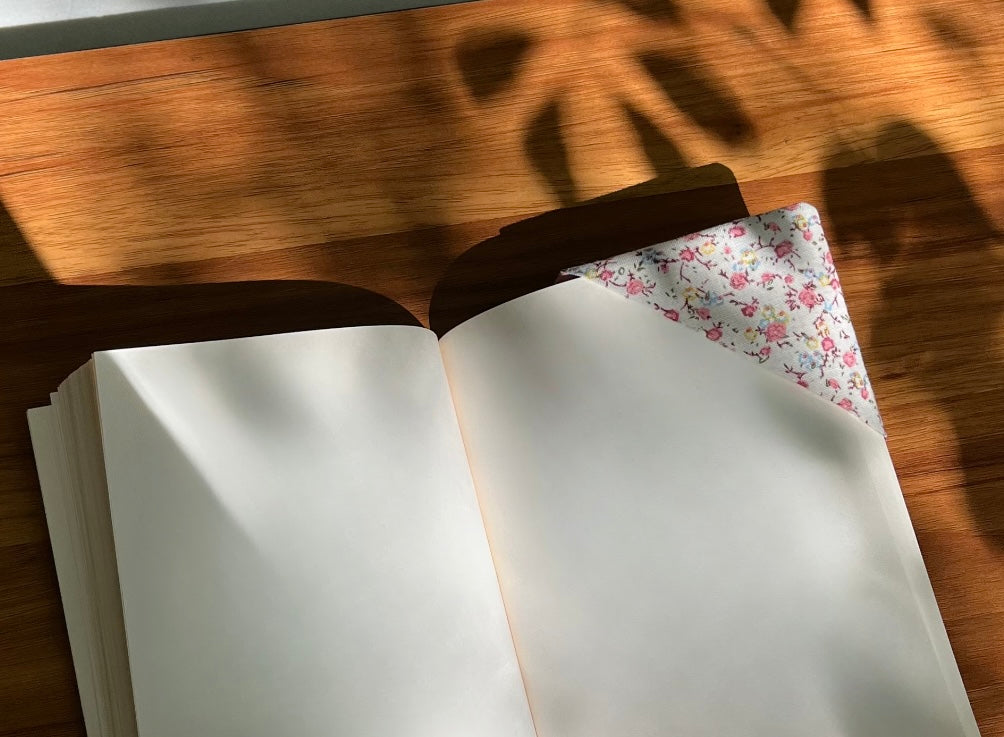 Mauve Corner Bookmark