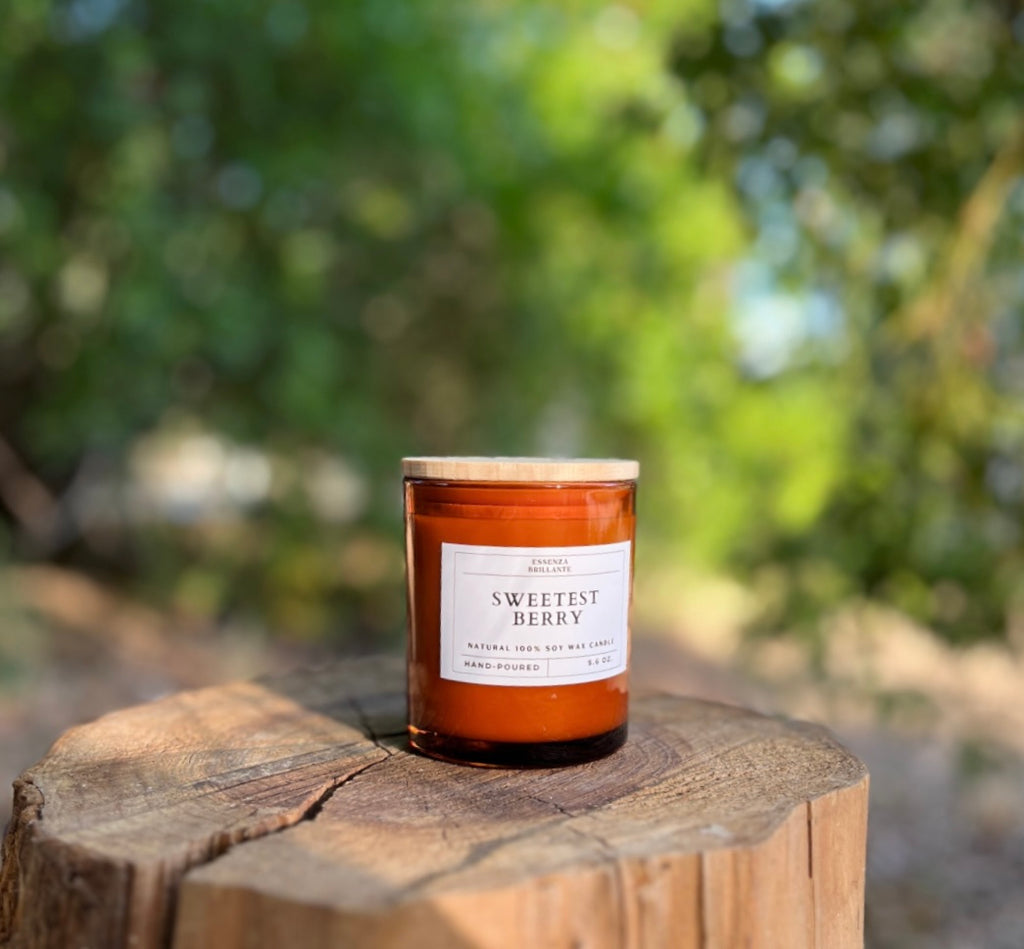 5.6 oz Soy Wax Candles Brown Glass (Pre-Order) Ships out December 10th