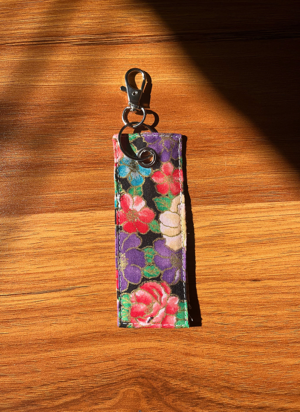 Vintage Bloom Print Chapstick/Lipstick Carrier