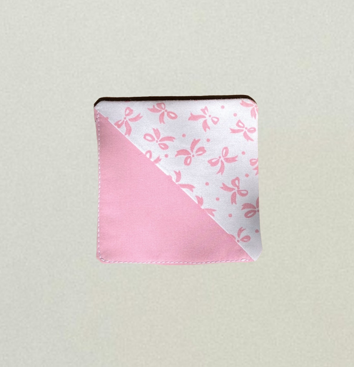 Pink & White Ribbon Corner Bookmark