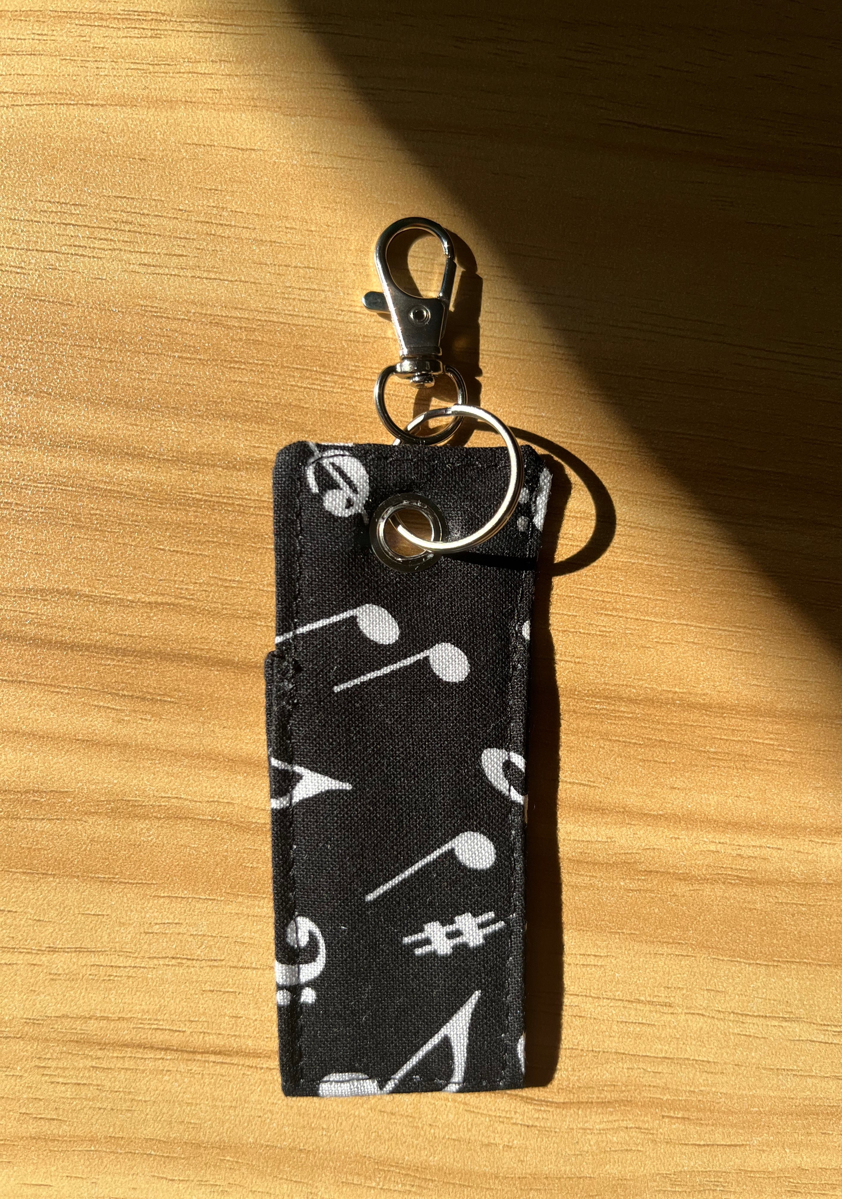 Music Notes Chapstick/Lipstick Carrier