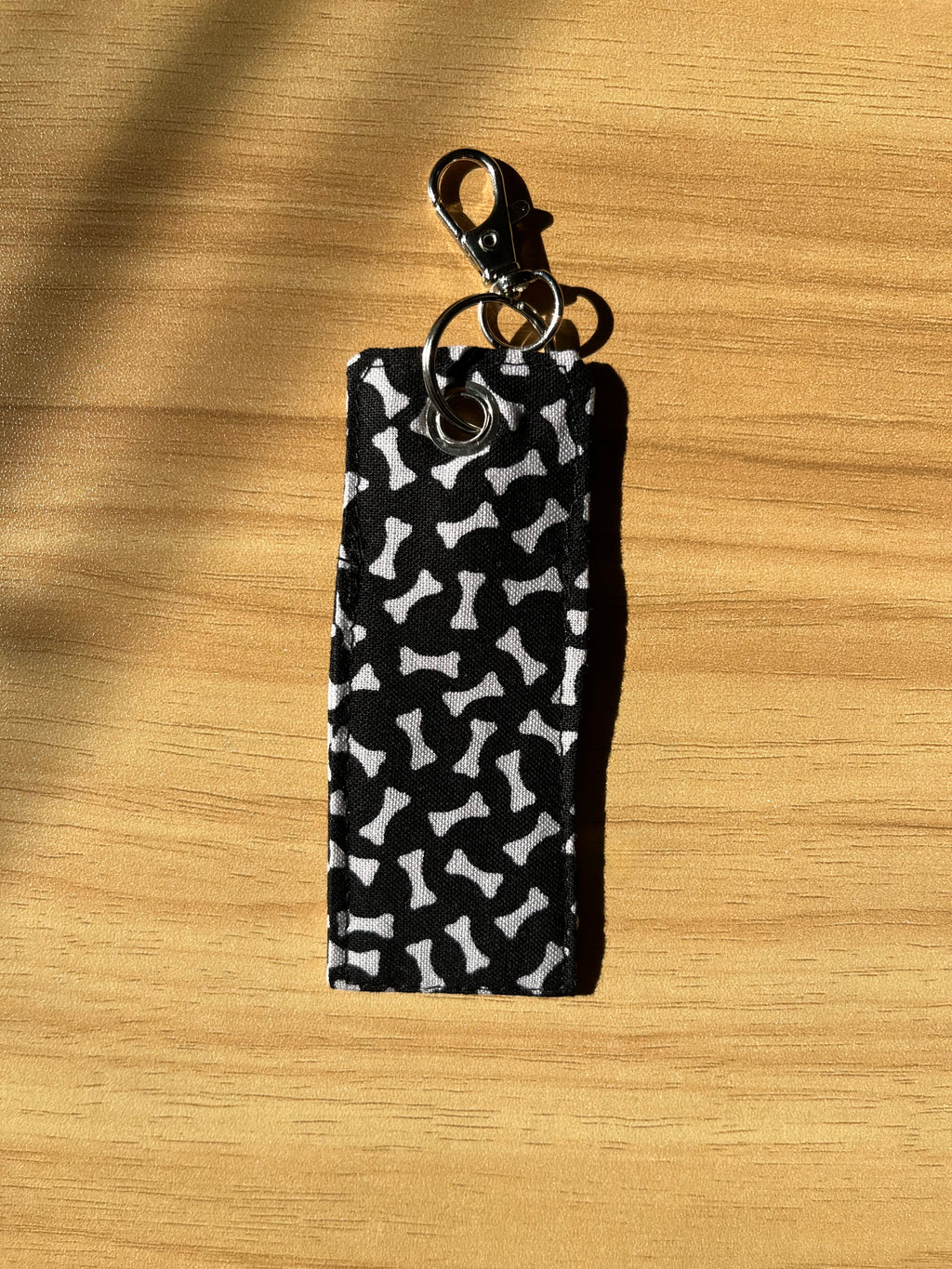 Dog Bone Print Chapstick/Lipstick Carrier