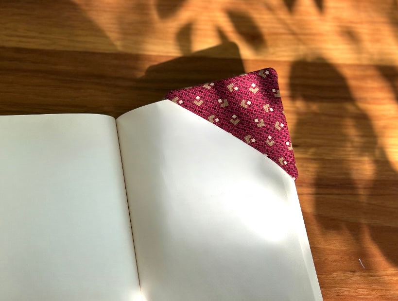 Beige Corner Bookmark