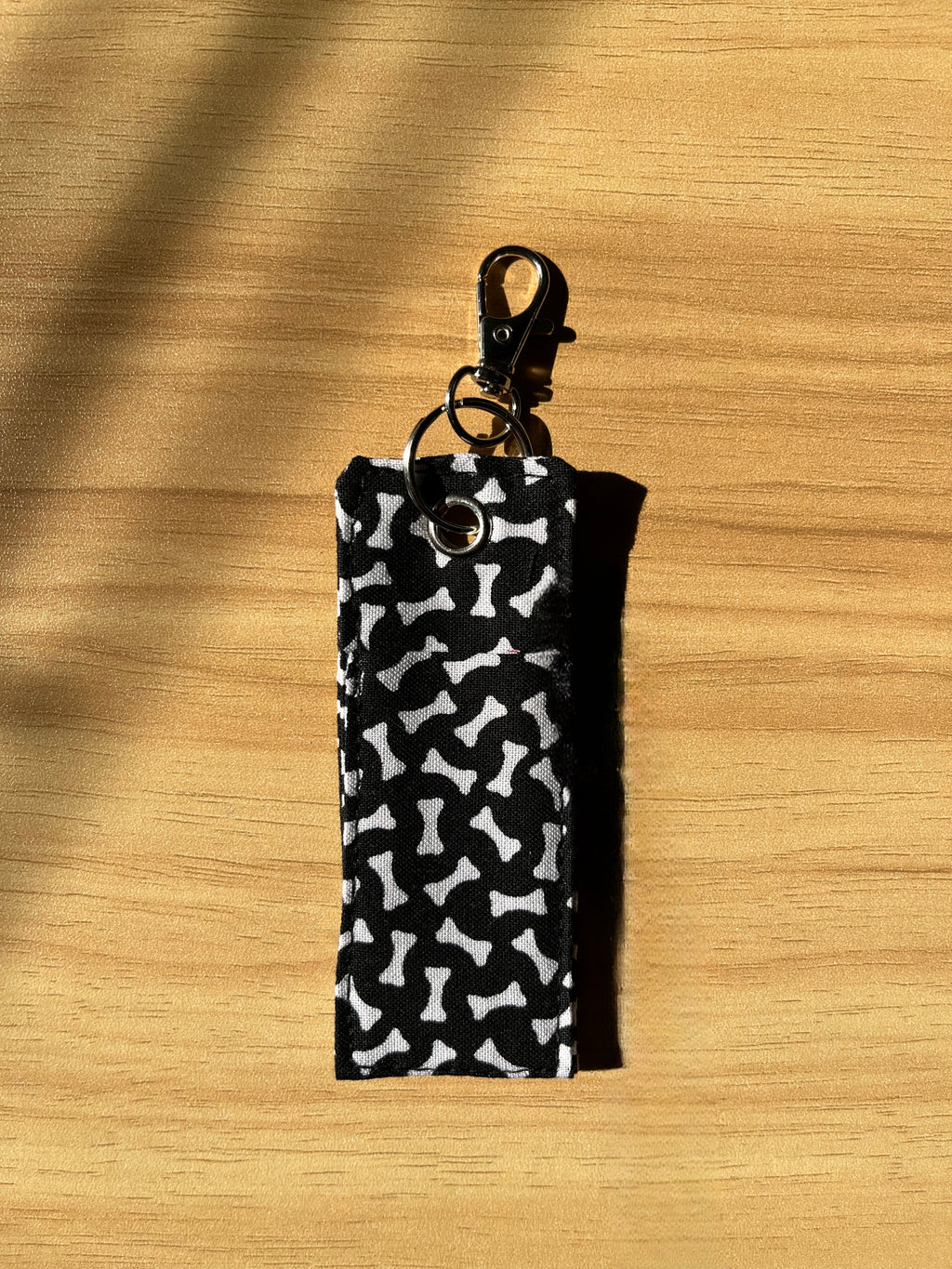 Dog Bone Print Chapstick/Lipstick Carrier