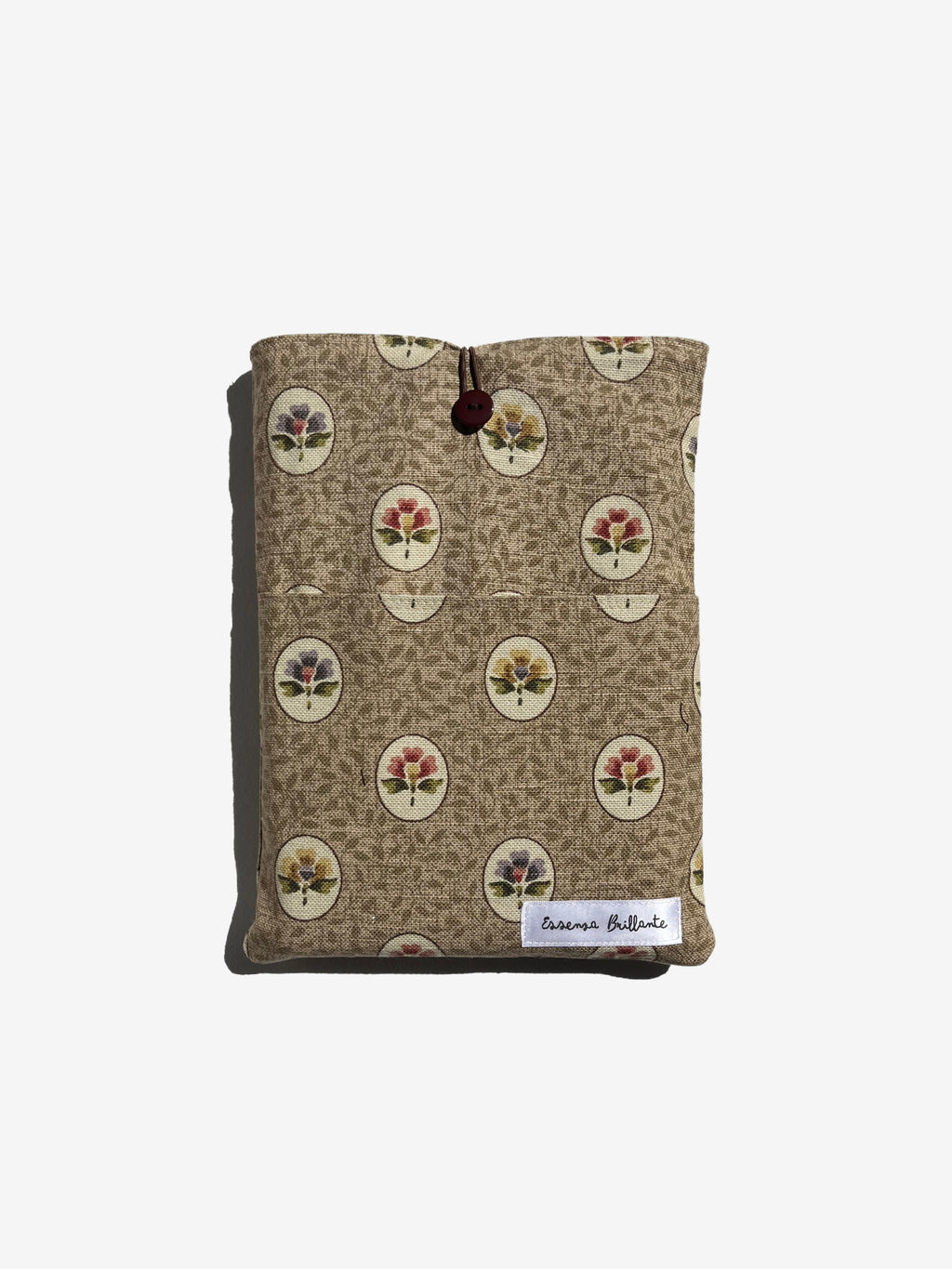 Floral Letter w Front Pocket Book Sleeve