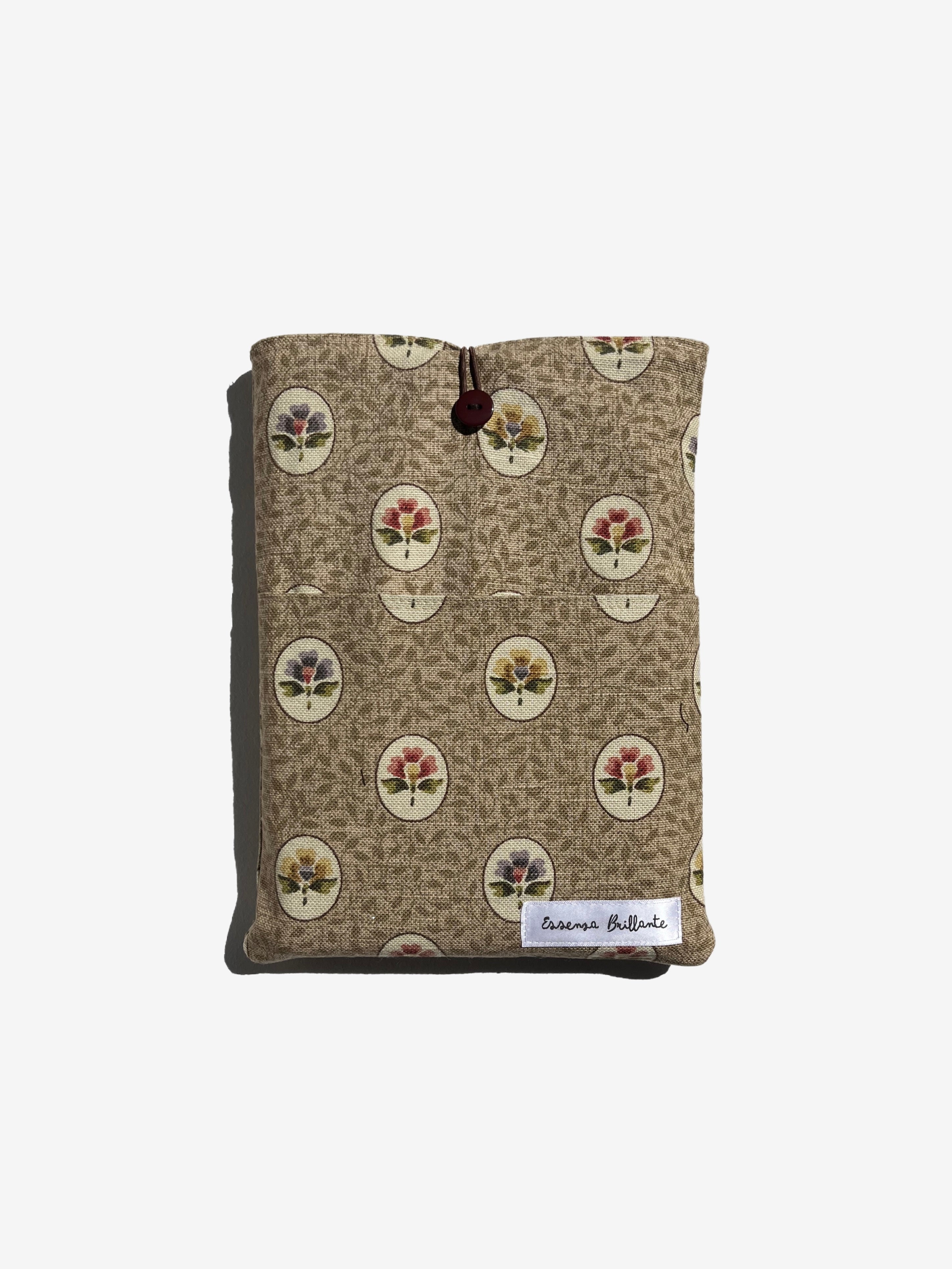 Floral Letter w Front Pocket Book Sleeve