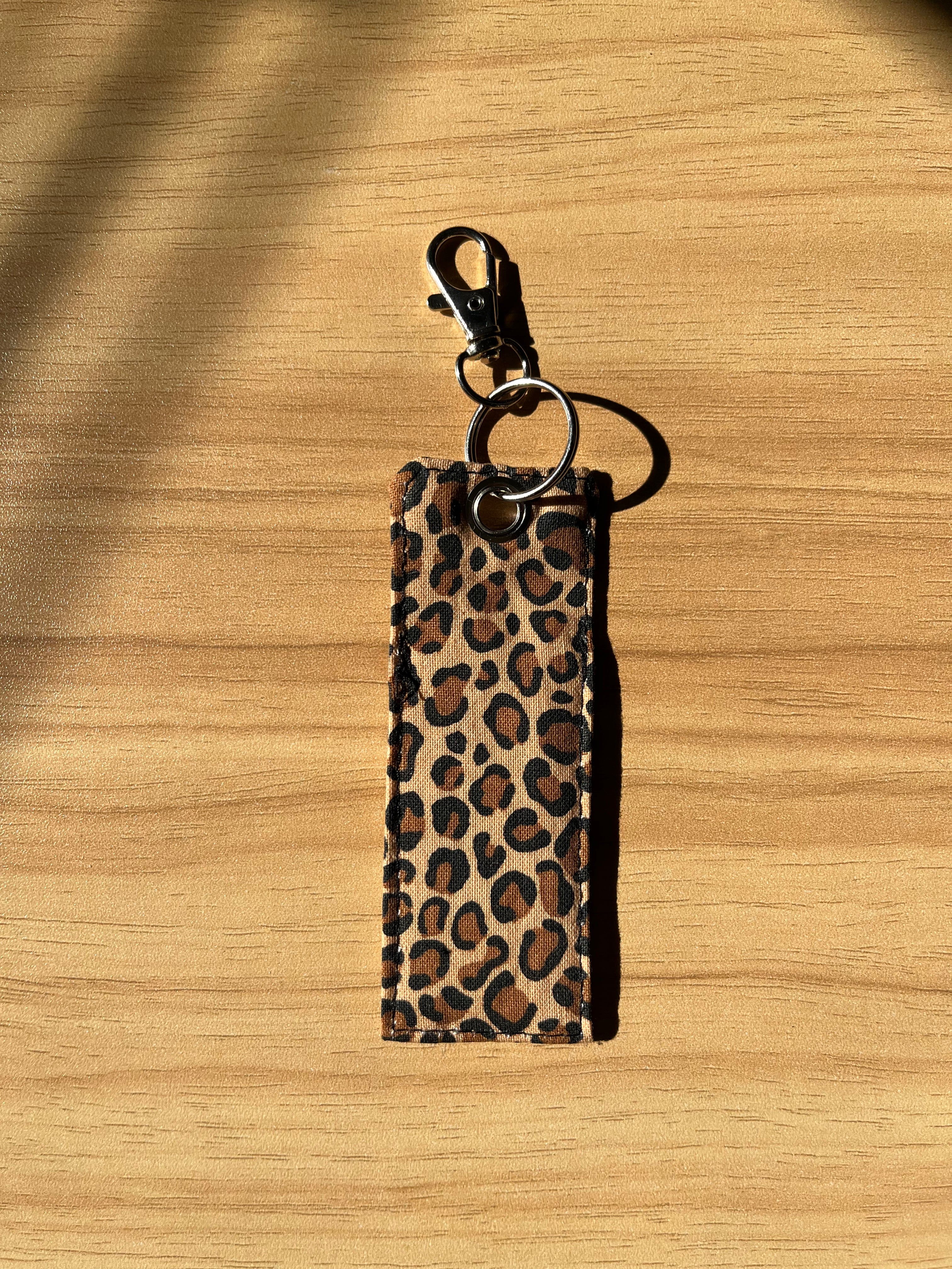 Leopard Print Chapstick Carrier