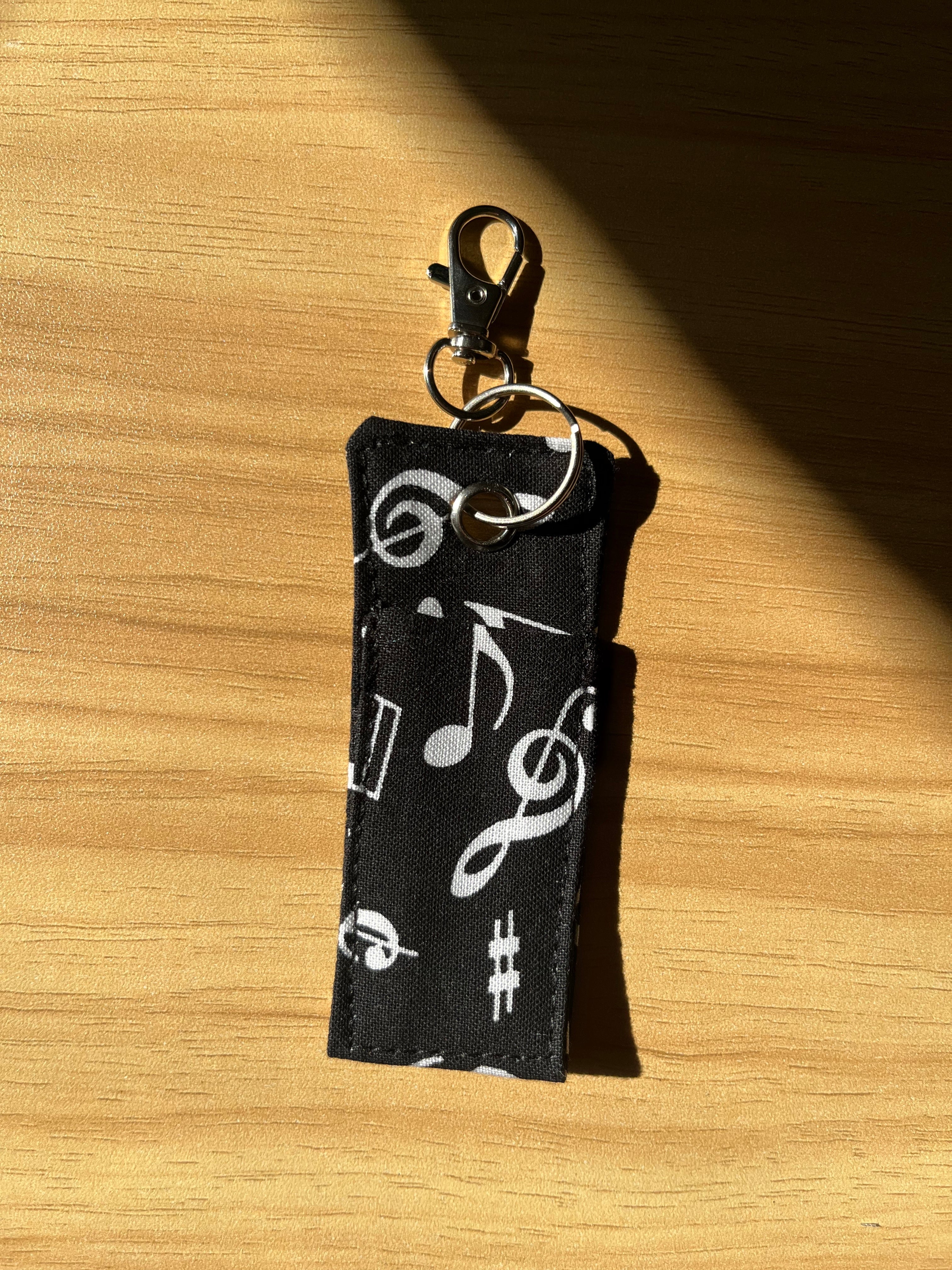 Music Notes Chapstick/Lipstick Carrier