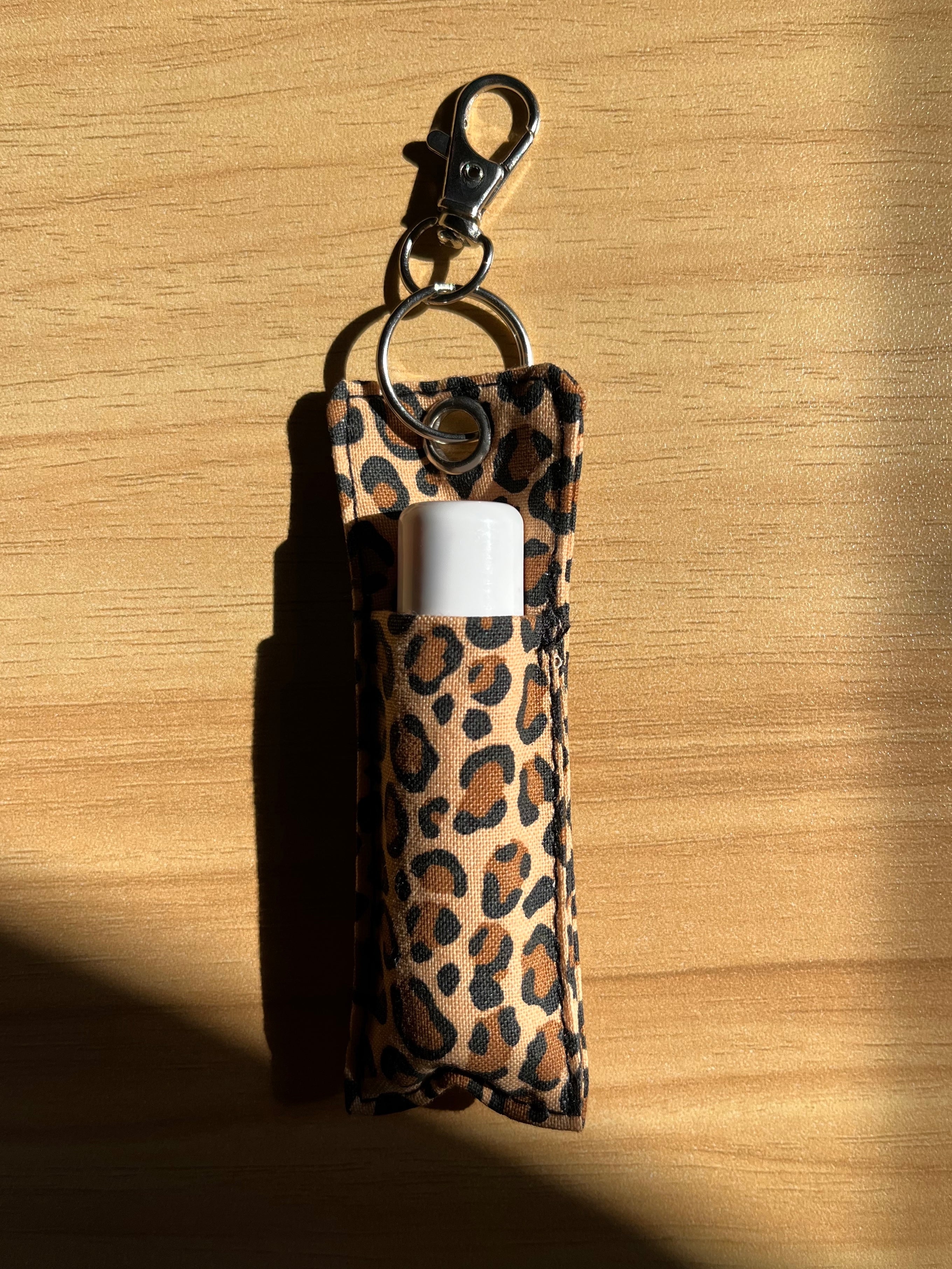Leopard Print Chapstick Carrier