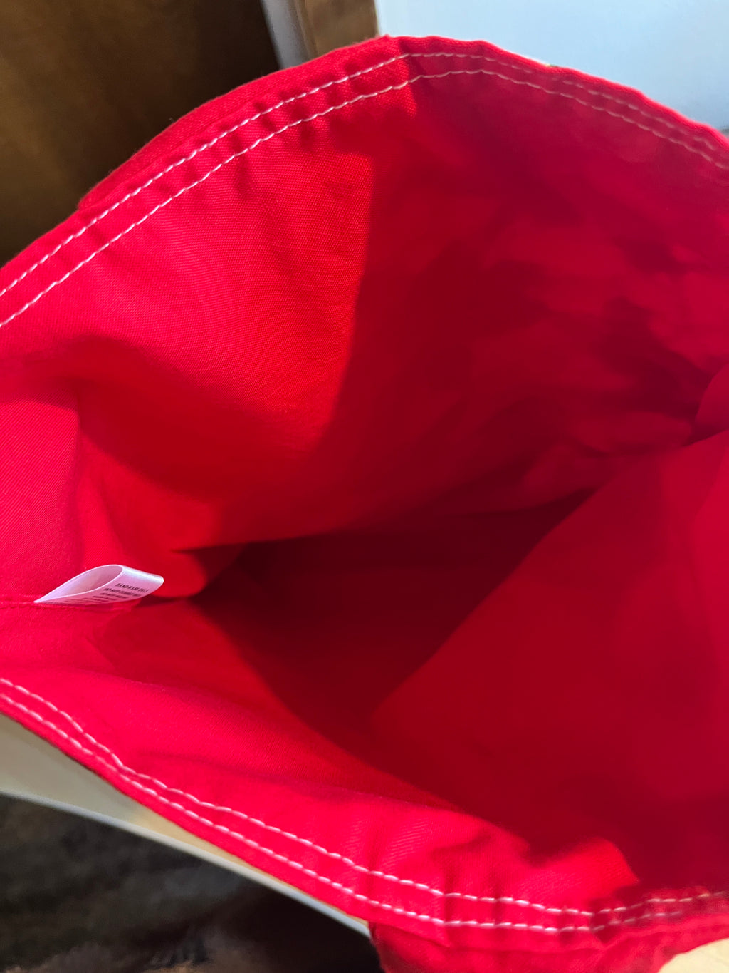 Red Bow Christmas Print Book Sleeve With Front Pocket