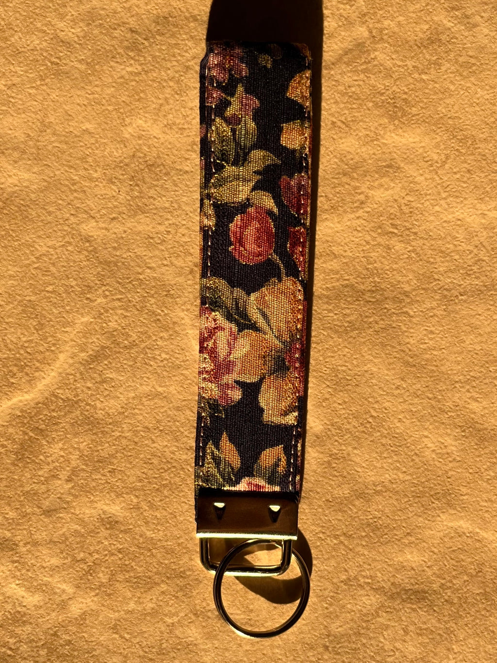 Floral Canvas Wristlet