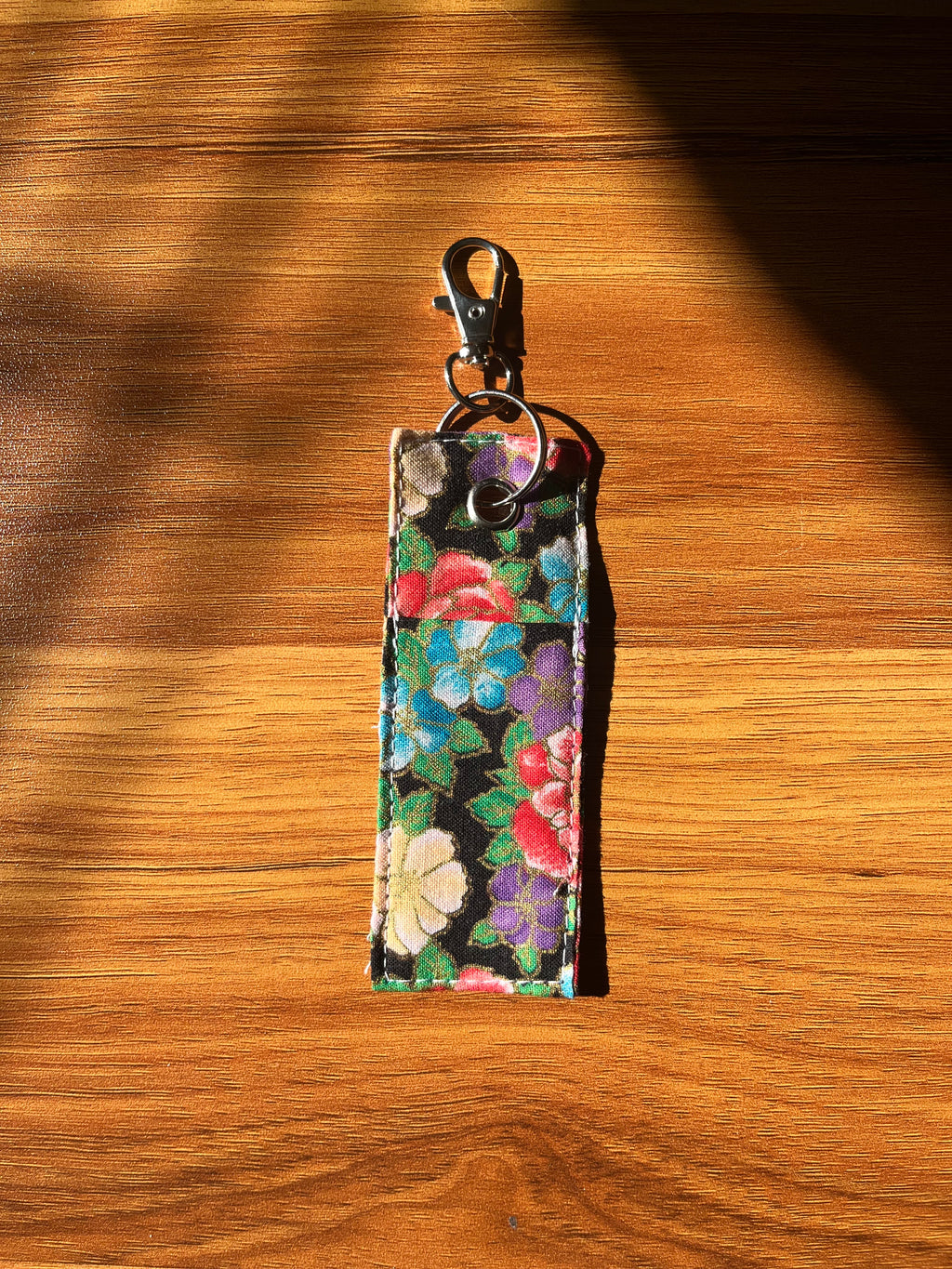 Vintage Bloom Print Chapstick/Lipstick Carrier