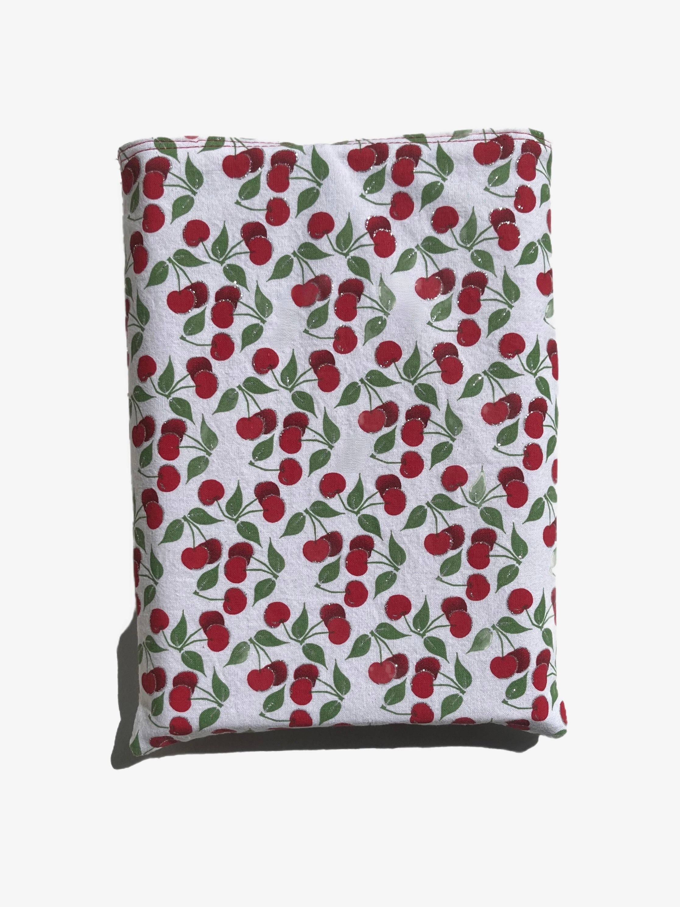 White Cherry w Front Pocket Book Sleeve