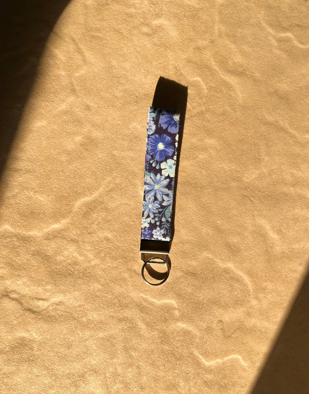 Blue Petals Wristlet