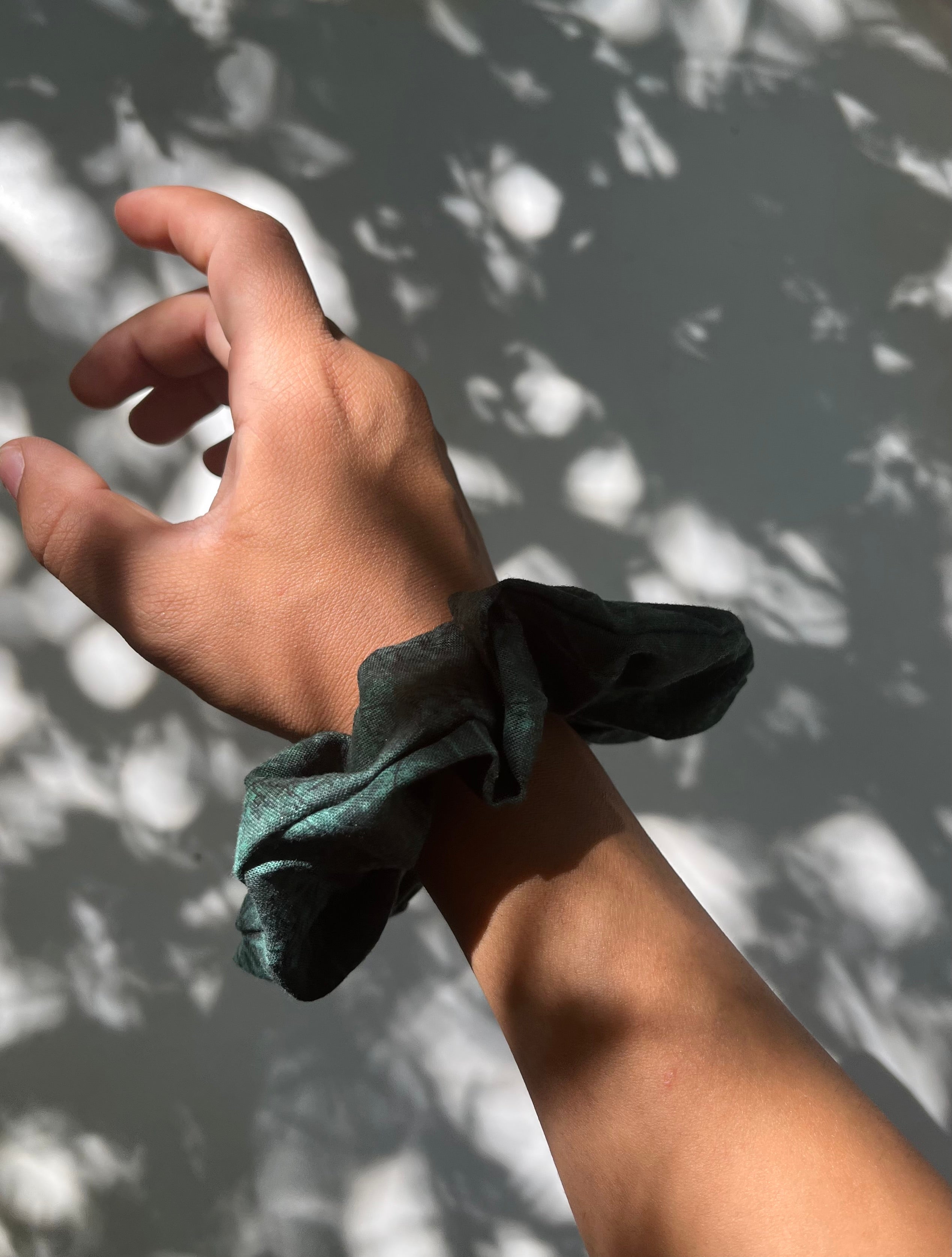 Dark Green Scrunchie