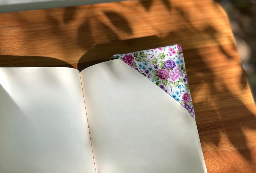 Purple Bloom Corner Bookmark