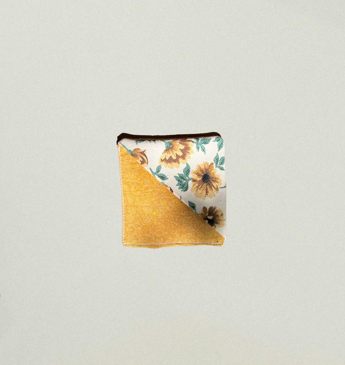 Canvas Sunflower Corner Bookmark