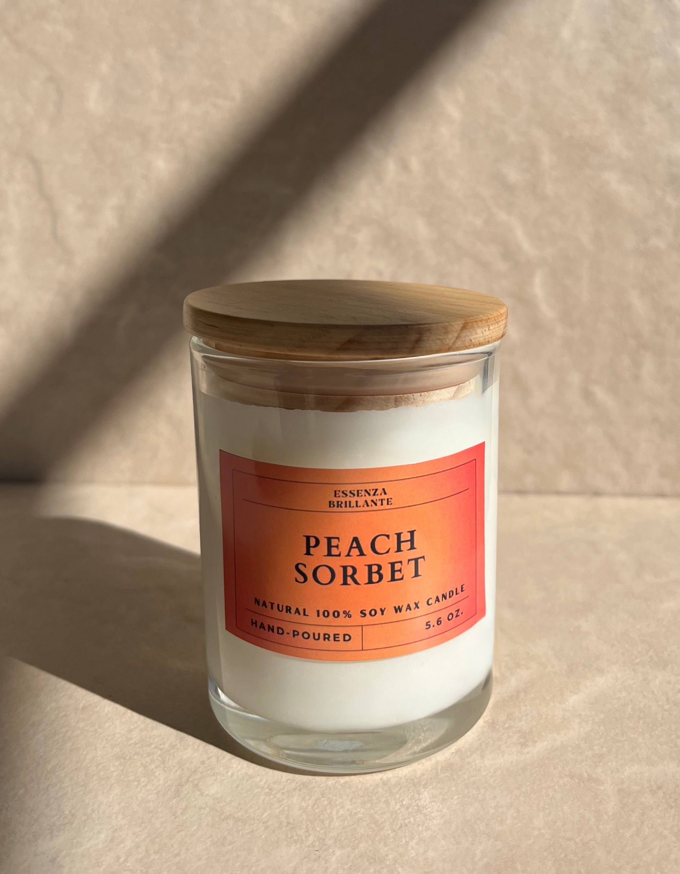 Peach Sorbet Soy Wax Candle