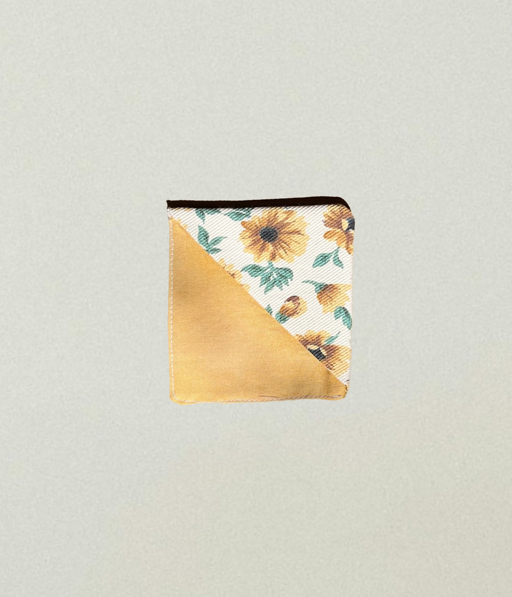 Canvas Sunflower Corner Bookmark