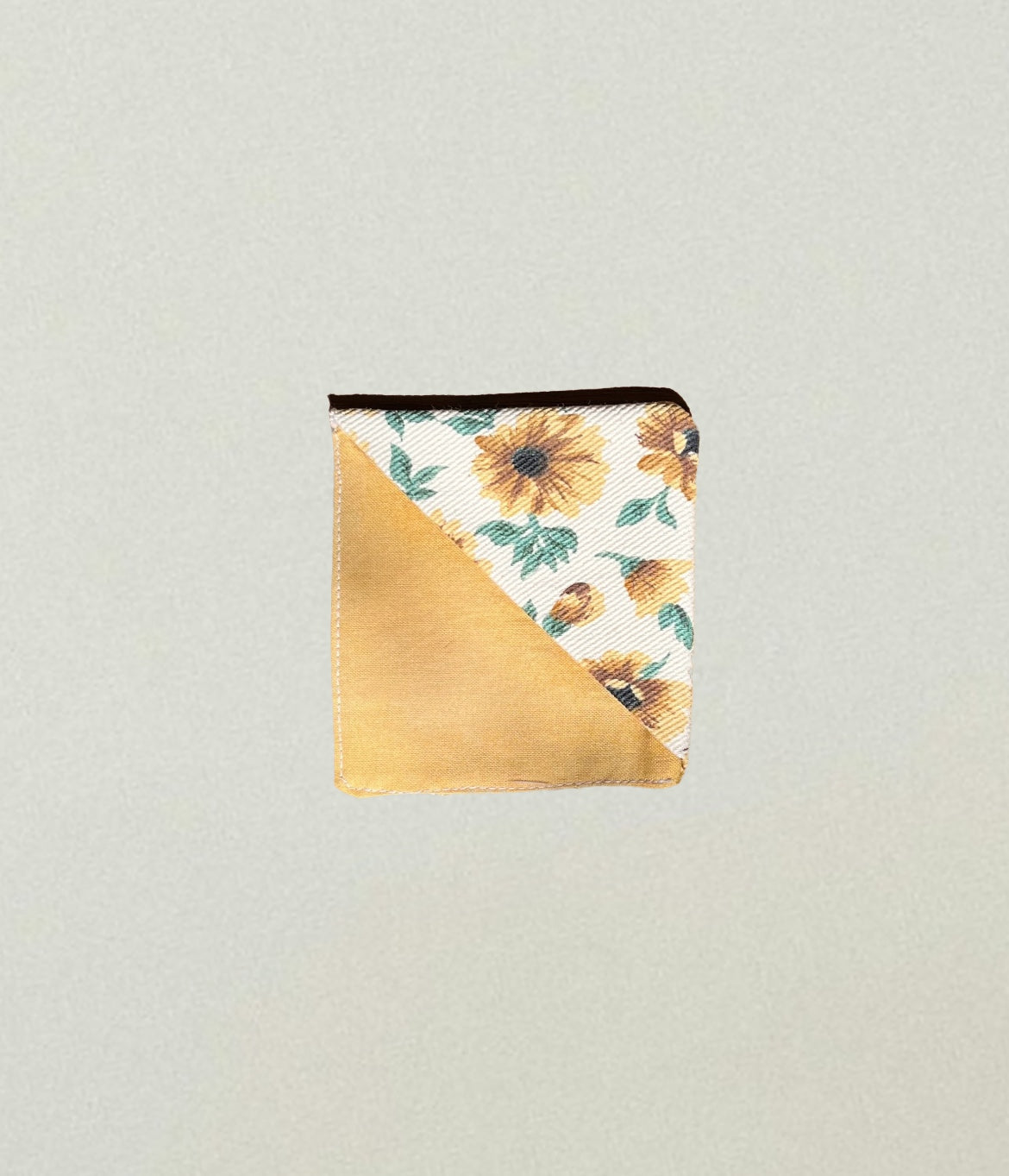Canvas Sunflower Corner Bookmark
