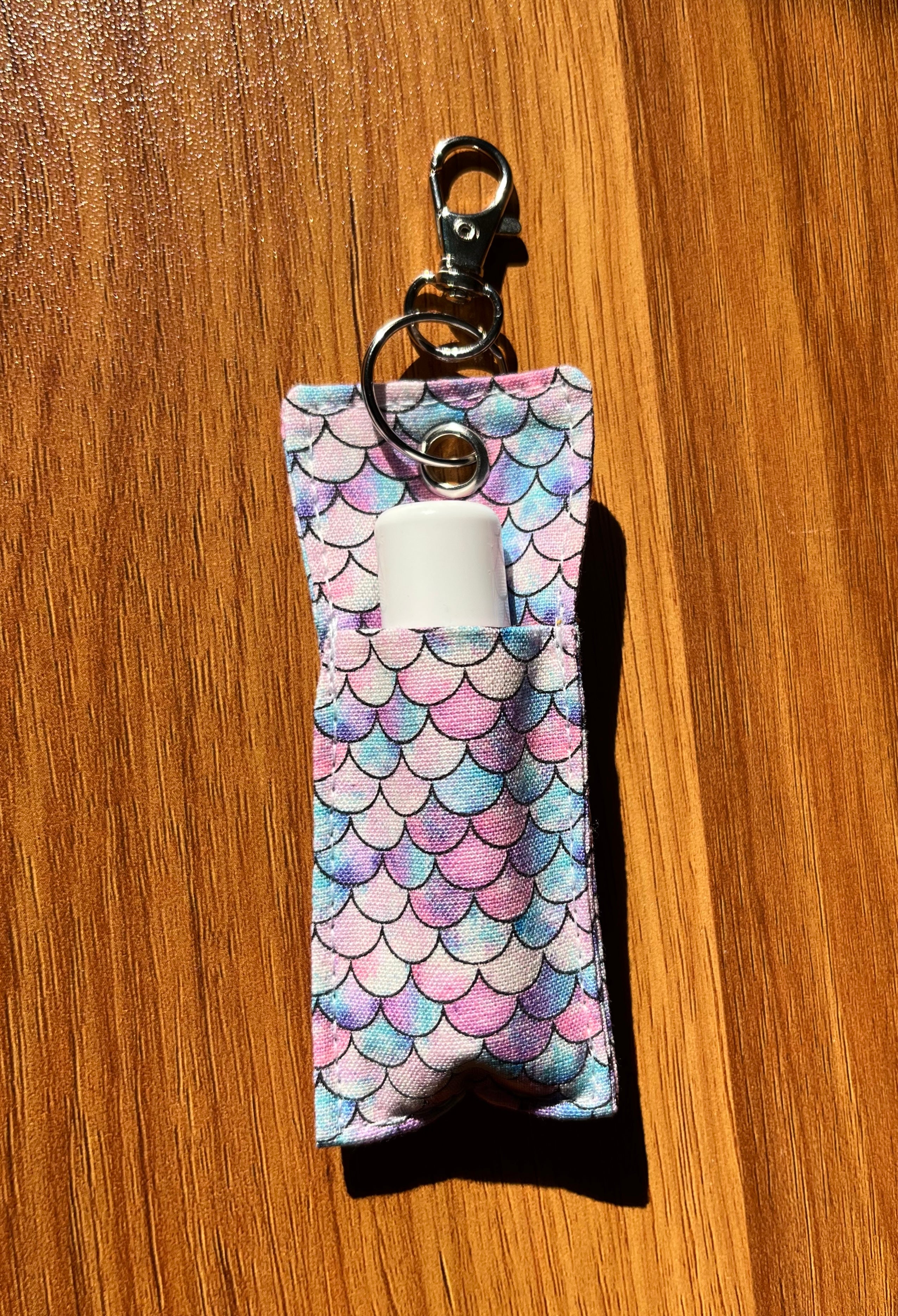 Mermaid Print Chapstick/Lipstick Carrier