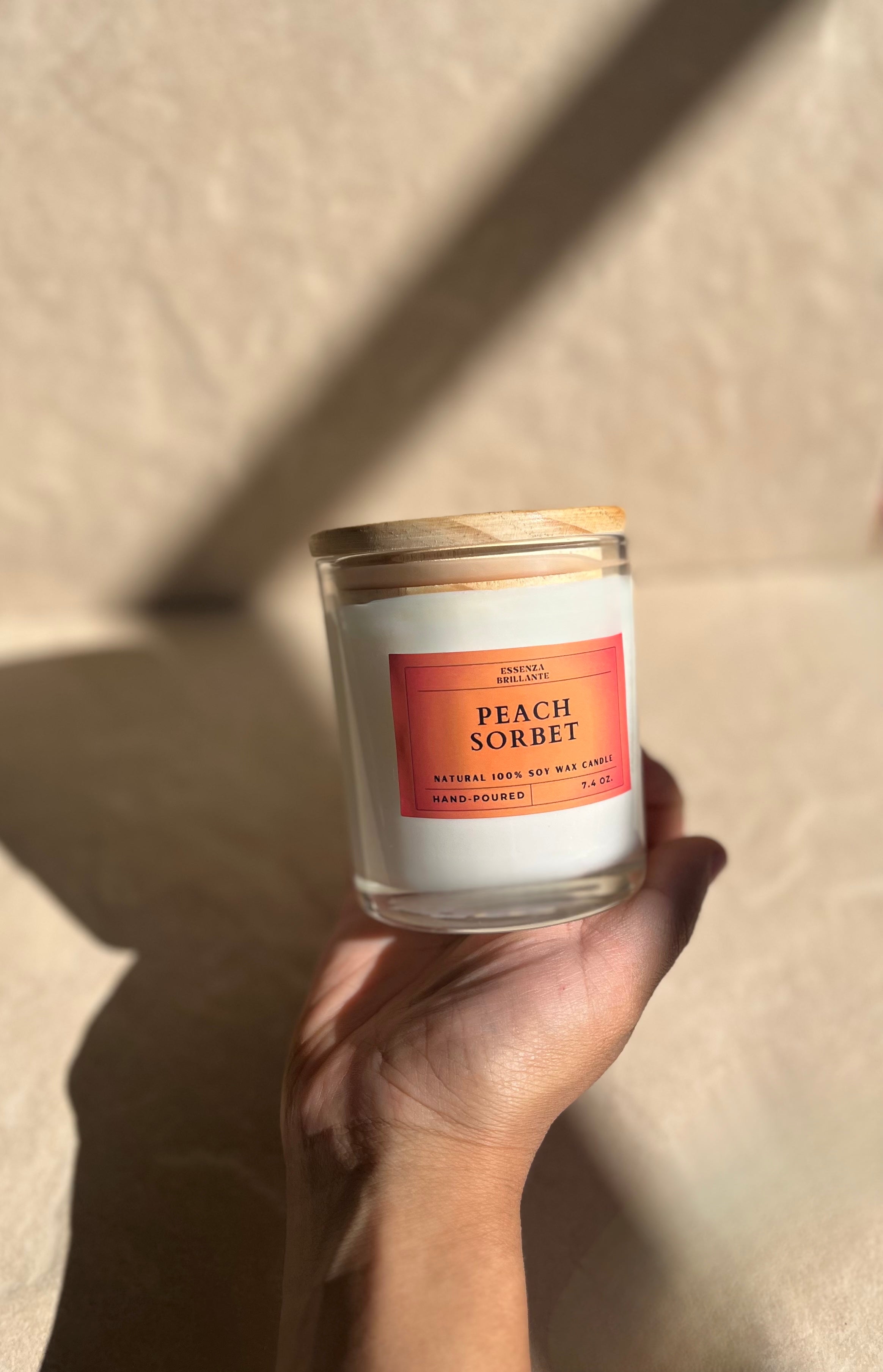 Peach Sorbet Soy Wax Candle