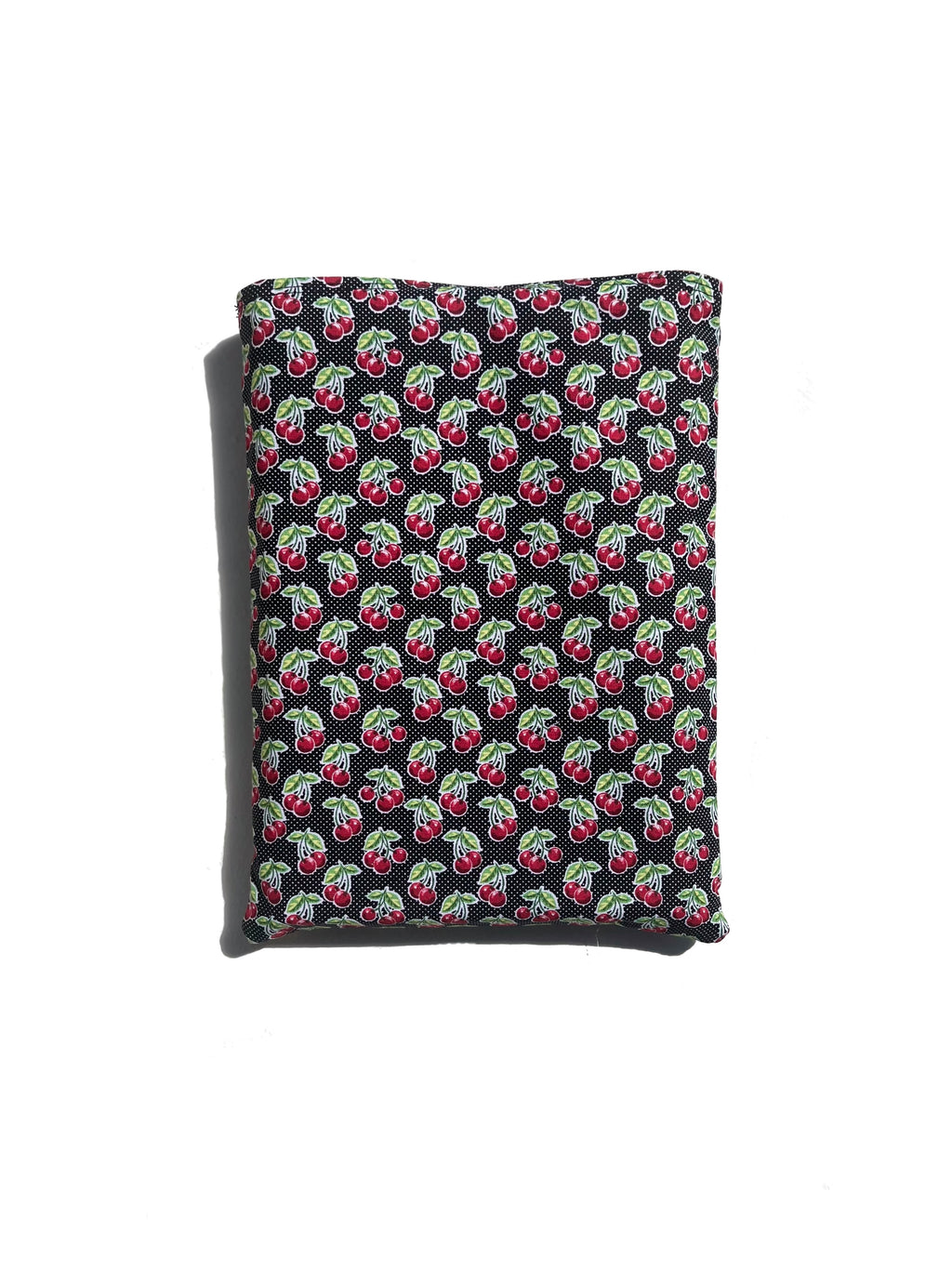 Bitty Cherry Polka Dot w Front Pocket Book Sleeve