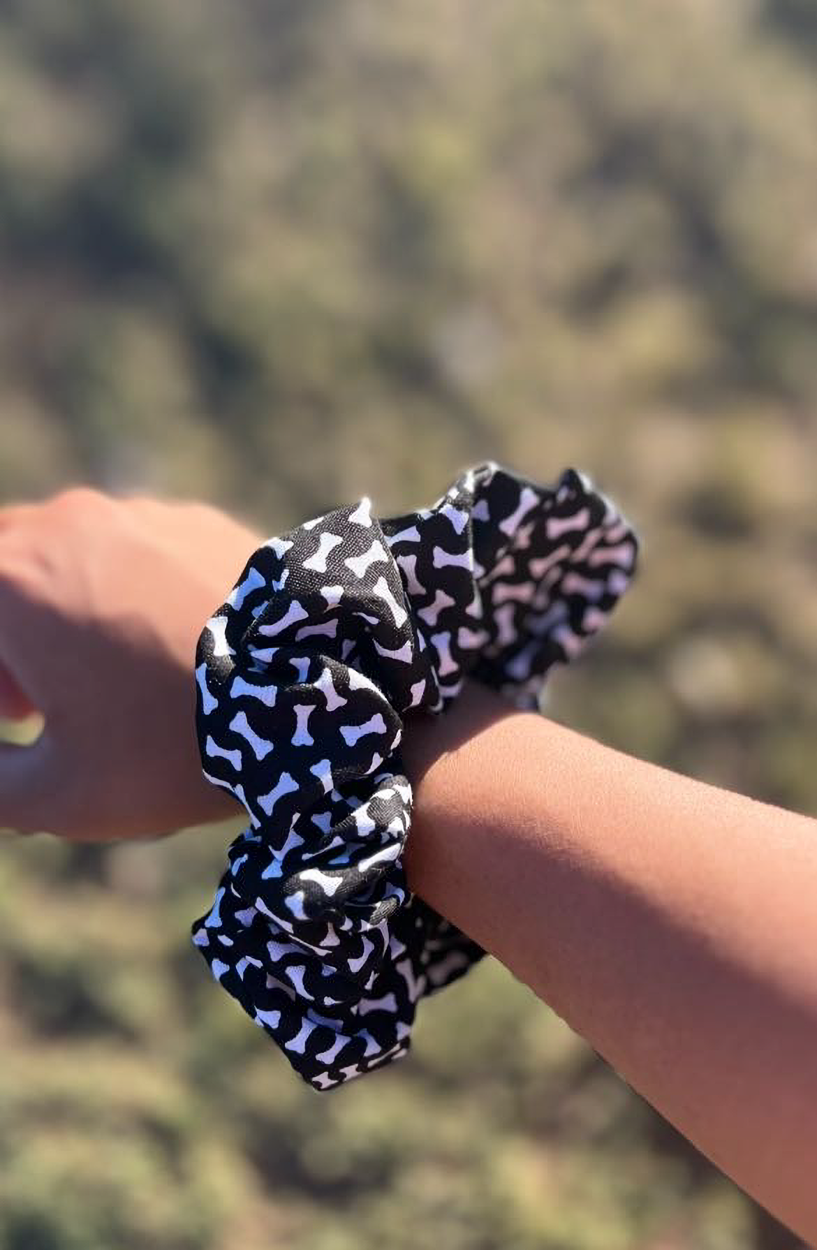 Dog Bone Scrunchie
